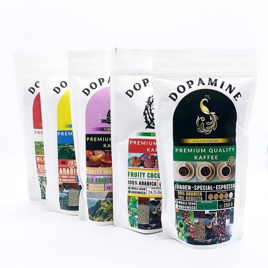 Dopamine Specialty Coffee 5 pack starter.